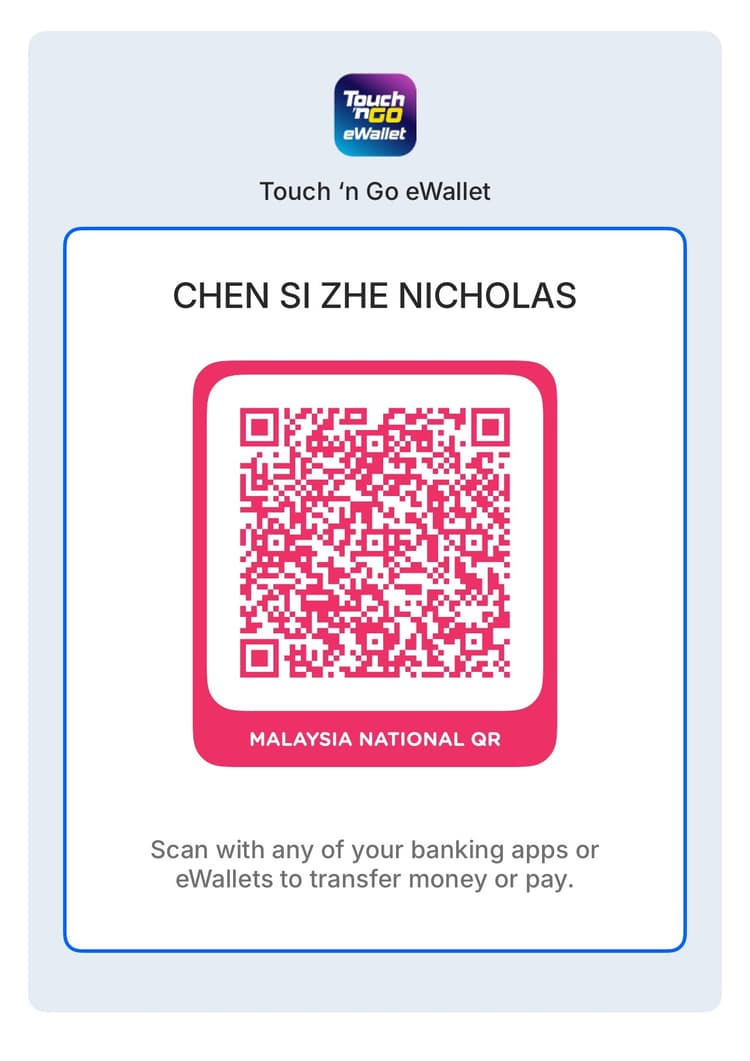 CHEN SI ZHE NICHOLAS 的DuitNow付款二维码